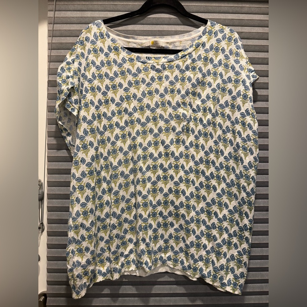 Boden Printed Knit Loose Tee